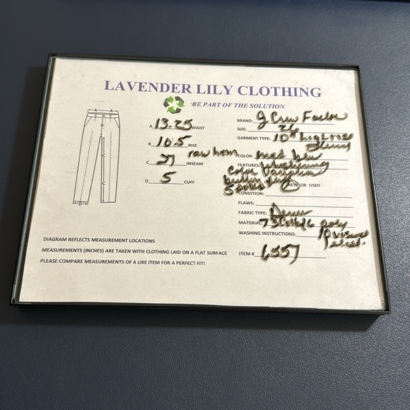 J. Crew 10" High Rise Skinny Stretch Jean Women's 26 Blue Inseam 27" Raw Hem NWT - Picture 12 of 13